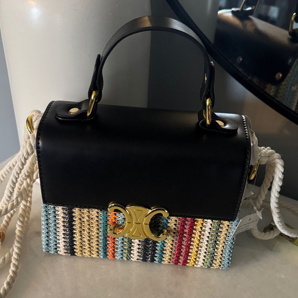 Chic Black and Multicolor Mini Bag - Picture 2 of 5